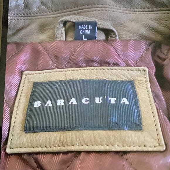 Vintage Baracuta Leather Jacket, Fill Zip- Size Large - Excellent Condition - Picture 9 of 9